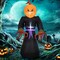Gymax 6.5FT Halloween Inflatable Pumpkin Reaper Ghost Decoration w/ LED Lights